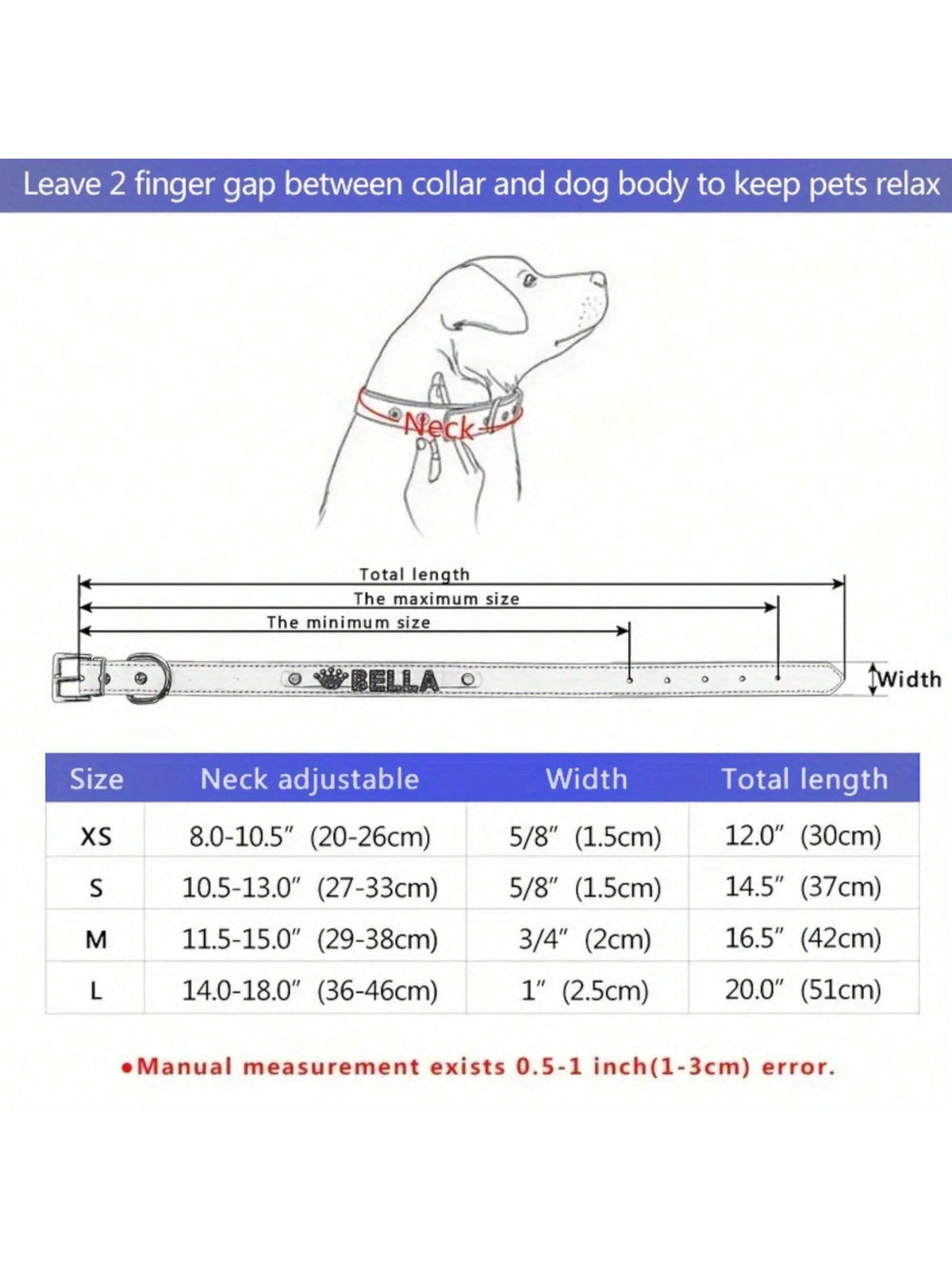 Personalized Dog Collar PU Leather Puppy Cat ID Collars With Rhinestone Heart Star Shaped Dog Accessory For Small Medium And Large Dogs
